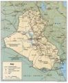 Irakkarte von 1991 / map of Iraq from 1991